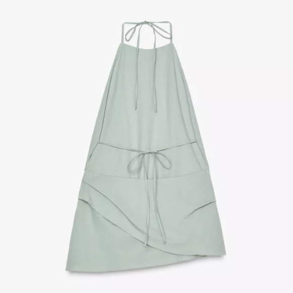 Zara Sage Green Crop Top - Picture 7 of 8